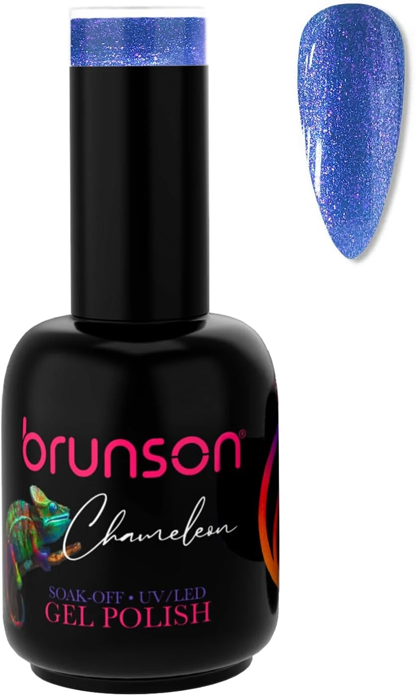 لاک ژل ناخن برانسون، لاک ژل با قابلیت خیساندن، مناسب لامپ UV/LED، ماندگاری طولانی، تغییر رنگی، مناسب مانیکور و خشک شدن سریع، براقیت بالا، ست لاک ژل مانیکور P6034B