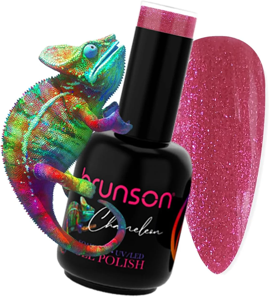 لاک ژل ناخن برانسون، لاک ژل با قابلیت خیساندن، مناسب لامپ UV/LED، ماندگاری طولانی، تغییر رنگی، مناسب مانیکور، با درخشندگی بالا، مناسب کیت مانیکور مدل P6037B