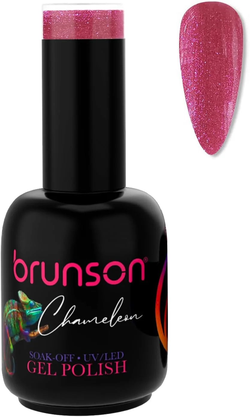 لاک ژل ناخن برانسون، لاک ژل با قابلیت خیساندن، مناسب لامپ UV/LED، ماندگاری طولانی، تغییر رنگی، مناسب مانیکور، با درخشندگی بالا، مناسب کیت مانیکور مدل P6037B