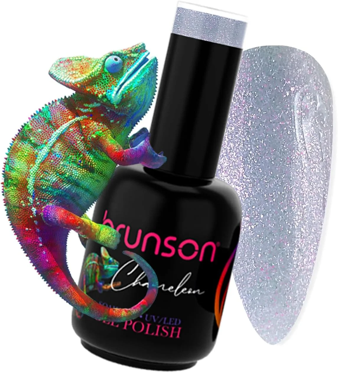 لاک ژل ناخن برانسون، لاک ژل با قابلیت خیساندن، مناسب لامپ UV/LED، لاک ژل ناخن با قابلیت خیساندن، UV LED با ماندگاری طولانی، لاک ژل آفتاب‌پرست برای مانیکور، ست لاک ژل براق و بادوام برای مانیکور مدل P6033B