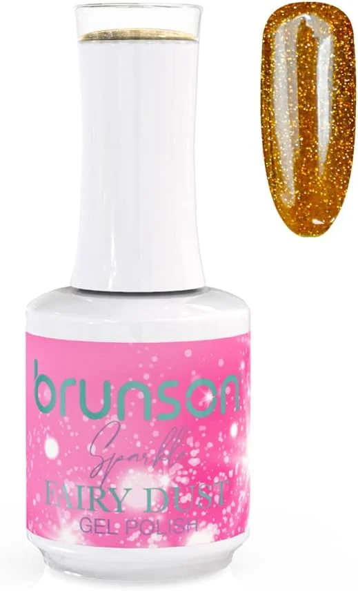 لاک ژل ناخن برانسون، براق کننده فوق العاده، اکلیلی، با اثر الماس میکرو، لاک ژل UV LED، لاک ژل خیس شونده، پودر پری جادویی، ژل تزئین ناخن 15 میلی لیتر BFD015