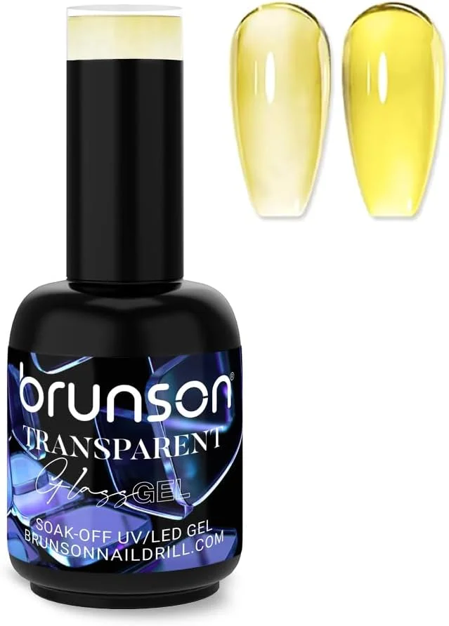 لاک ژل ژله ای ۱۸ میلی لیتر – اثر شیشه ای شفاف، خیساندن با اشعه ماوراء بنفش LED، ماندگاری طولانی، براقیت بالا، بدون لب پر شدن، استفاده آسان، طراحی ناخن سالنی DIY برای دختران و زنان – هدیه مانیکور پدیکور