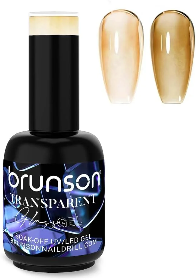 لاک ژل ژله ای 18 میلی لیتر – اثر شیشه ای شفاف، خیساندن با UV LED، ماندگاری طولانی، براقیت بالا، بدون لب پر شدن، استفاده آسان، طراحی ناخن سالنی DIY برای دختران و زنان – هدیه مانیکور پدیکور