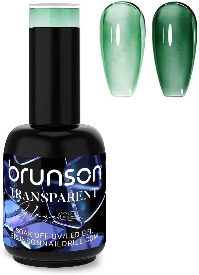 لاک ژل ژله ای 18 میل – اثر شیشه ای شفاف، خیساندن با UV LED، ماندگاری طولانی، براقیت بالا، بدون لب پر شدن، استفاده آسان، طراحی ناخن سالنی DIY برای دختران و زنان – هدیه مانیکور پدیکور