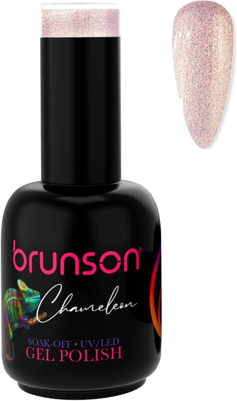 لاک ژل ناخن برونسون، ماندگاری طولانی، مقاوم در برابر لب پر شدن، 15 میلی لیتر لاک ژل UV (نیاز به خشک شدن زیر لامپ UV LED) P6024B