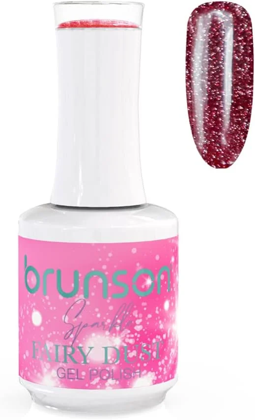 لاک ژل ناخن برونسون با درخشش فوق العاده، اکلیلی، با افکت میکرو دیاموند، لاک ژل UV LED، لاک ژل خیس، پودر پری جادویی، ژل تزئین ناخن 15 میلی لیتر BFD017