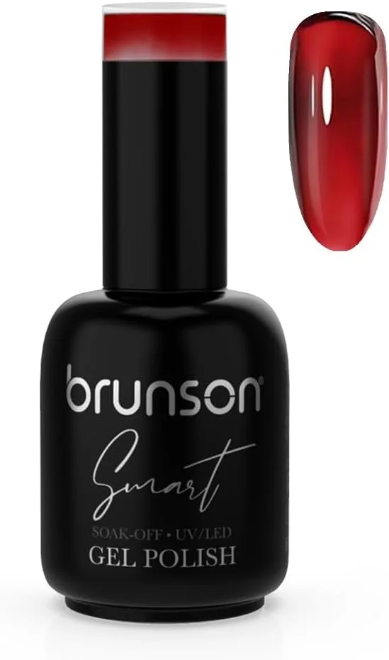 لاک ژل ناخن برونسون 18 میلی لیتر – لاک ژل بادوام با قابلیت خشک شدن زیر UV LED برای مانیکور حرفه ای و خانگی – براق، مقاوم در برابر لب پر شدن، استفاده آسان