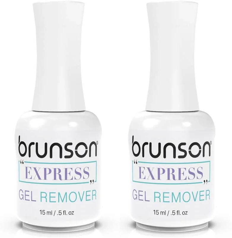 محلول پاک کننده لاک ناخن برانسون، (2 عدد) به آسانی و به سرعت لاک ژل را پاک می کند، به ناخن ها آسیب نمی رساند، محلول پاک کننده لاک ناخن حرفه ای و غیر تحریک کننده - 15 میلی لیتر/عدد