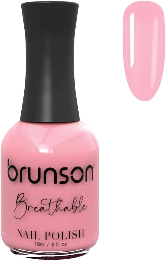 لاک ناخن قابل تنفس برونسون، لاک ناخن دوستدار وضو، خشک شدن سریع، وگان، ماندگاری طولانی اما به راحتی جدا می شود و لاک ناخن براق ارگانیک سازگار با محیط زیست بر پایه آب 18 میلی لیتر BH392