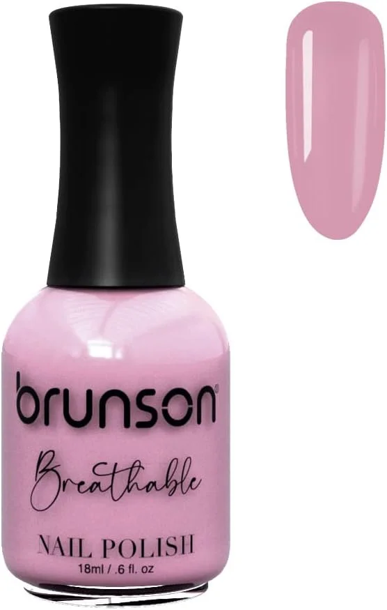 لاک ناخن قابل تنفس برونسون، لاک ناخن دوستدار وضو، خشک شدن سریع، وگان، ماندگاری طولانی اما به راحتی قابل جدا شدن، سازگار با محیط زیست، براق، پایه آب، 18 میلی لیتر BH176