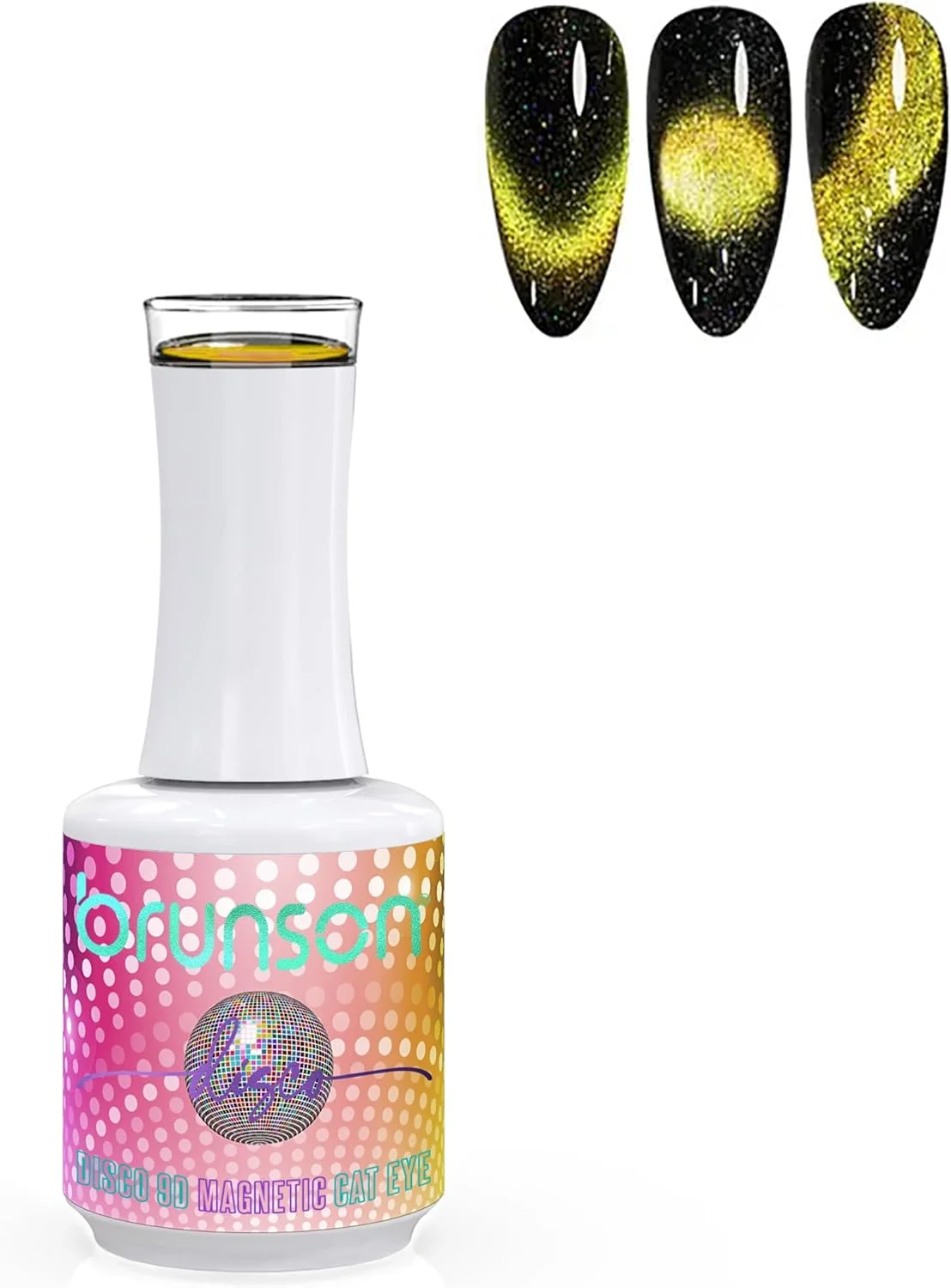 لاک ژل ناخن چشم گربه ای، رنگین کمانی لیزری، ژل UV LED برای طراحی ناخن، رنگ آمیزی آسان، ابزار مانیکور، ماندگاری طولانی، مقاوم در برابر لب پر شدن، 18 میلی لیتر (نیاز به خشک شدن زیر لامپ UV LED)