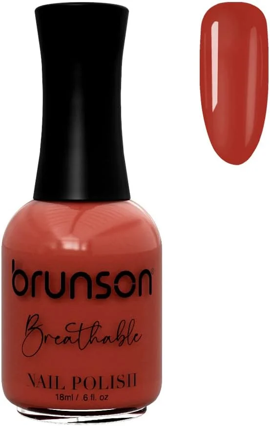 لاک ناخن قابل تنفس برونسون، لاک ناخن دوستدار وضو، خشک شدن سریع، وگان، ماندگاری طولانی اما به راحتی جدا می شود و سازگار با محیط زیست، براق، پایه آب، لاک ناخن 18 میلی لیتر BH207