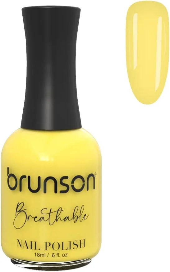 لاک ناخن قابل تنفس برونسون، لاک ناخن حلال، مناسب وضو، خشک شدن سریع، وگان، ماندگاری طولانی، لایه برداری آسان و سازگار با محیط زیست، براق، بر پایه آب، لاک ناخن 18 میلی لیتر BH317