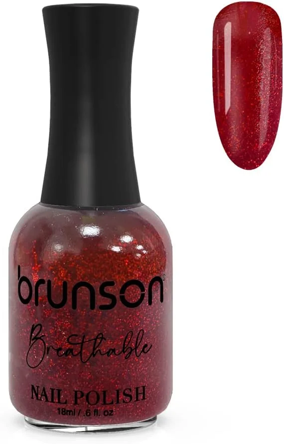 لاک ناخن قابل تنفس برونسون، لاک ناخن حلال، مناسب وضو، خشک شدن سریع، وگان، ماندگاری طولانی اما به راحتی کنده می شود، سازگار با محیط زیست، ارگانیک، براق، پایه آب، لاک ناخن 18 میلی لیتر BH268