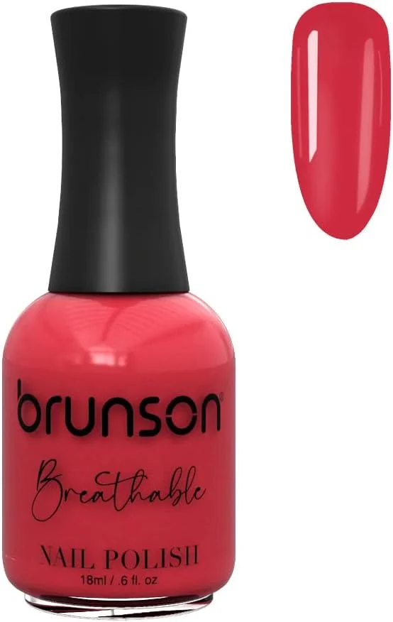 لاک ناخن تمیز برانسون - تاپ کت قابل تنفس - فرمول گیاهی - مهربان با حیوانات و وگان - 18 میلی لیتر