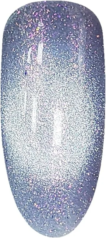 لاک ژل ناخن چشم گربه ای نه بعدی ستاره خوش شانس برونسون 18 میلی لیتر - درخشش هولوگرافیک، لاک ژل بادوام، ژل خیساندنی UV/LED با کیفیت سالن برای استفاده آسان از هنر ناخن (SF-A-BLS9D08, 18)