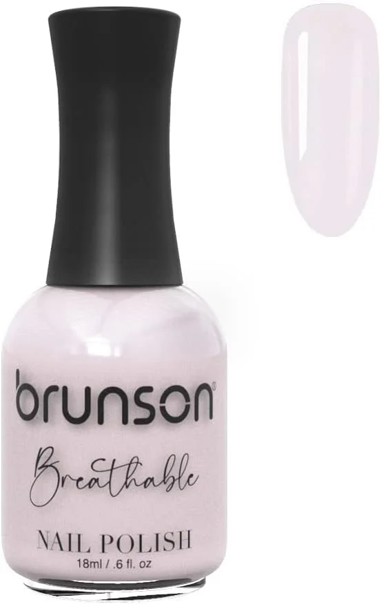 لاک ناخن قابل تنفس برونسون، لاک ناخن حلال، مناسب وضو، خشک شدن سریع، وگان، ماندگاری طولانی اما به راحتی جدا می شود و لاک ناخن براق و سازگار با محیط زیست بر پایه آب 18 میلی لیتر BH004