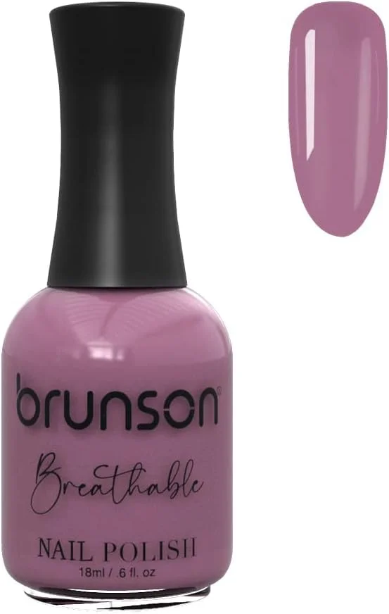 لاک ناخن قابل تنفس برونسون، لاک ناخن حلال، مناسب وضو، خشک شدن سریع، وگان، ماندگاری طولانی اما به راحتی جدا می شود و سازگار با محیط زیست، ارگانیک، براق، پایه آب، لاک ناخن 18 میلی لیتر BH132