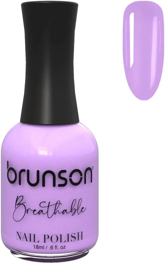 لاک ناخن قابل تنفس برونسون، لاک ناخن دوستدار وضو، خشک شدن سریع، وگان، ماندگاری طولانی، لایه برداری آسان و سازگار با محیط زیست، براق، پایه آب، لاک ناخن 18 میلی لیتر BH197