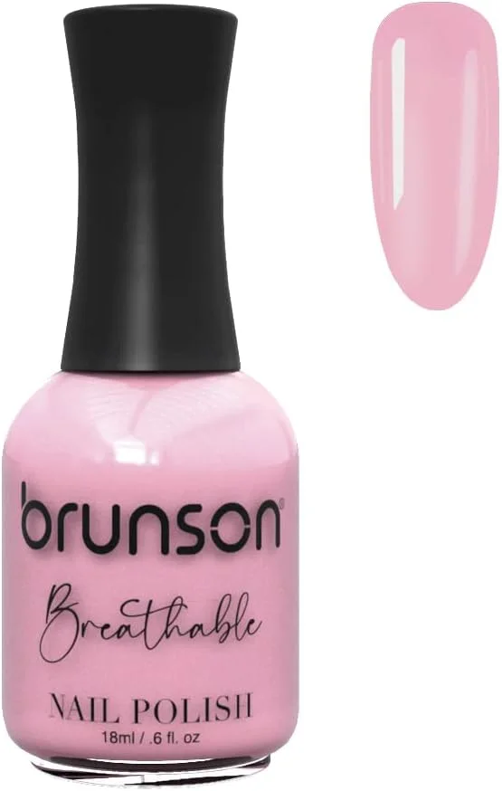 لاک ناخن قابل تنفس برونسون، لاک ناخن حلال، مناسب وضو، خشک شدن سریع، وگان، ماندگاری طولانی با قابلیت جدا شدن آسان، سازگار با محیط زیست، براق و درخشان، بر پایه آب، 18 میلی لیتر BH175