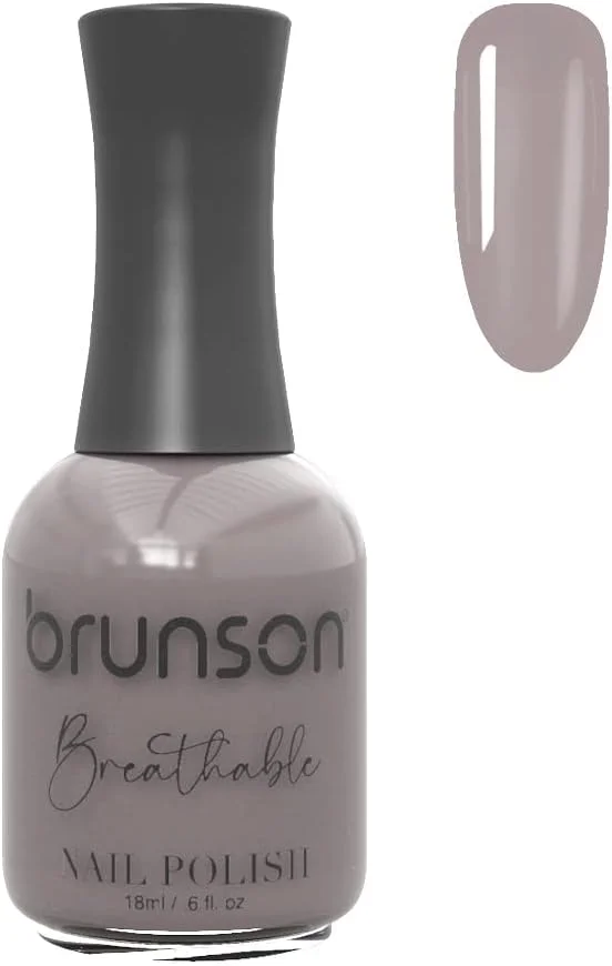 لاک ناخن قابل تنفس برونسون، لاک ناخن دوستدار وضو، خشک شدن سریع، وگان، ماندگاری طولانی اما به راحتی جدا می شود و سازگار با محیط زیست، براق، پایه آب، لاک ناخن 18 میلی لیتر BH242
