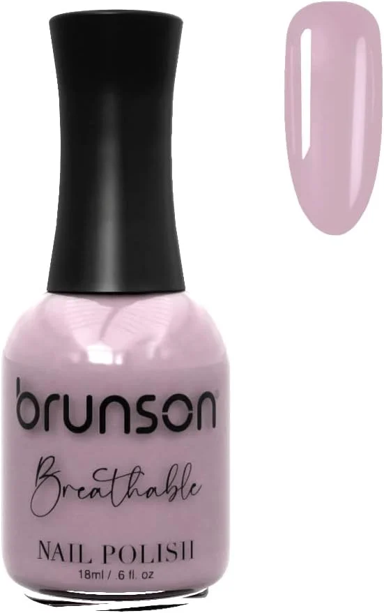 لاک ناخن قابل تنفس برونسون، لاک ناخن حلال، مناسب وضو، خشک شدن سریع، وگان، ماندگاری طولانی اما به راحتی جدا می شود و سازگار با محیط زیست، براق، پایه آب، لاک ناخن 18 میلی لیتر BH190