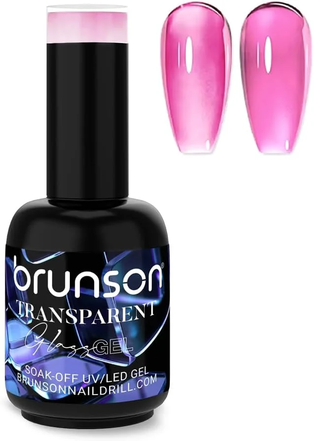 لاک ژل ژله ای 18 میلی لیتر – اثر شیشه ای شفاف، خیساندن با UV LED، ماندگاری طولانی، براقیت بالا، بدون لب پر شدن، استفاده آسان، طراحی ناخن سالنی DIY برای دختران و زنان – هدیه مانیکور پدیکور