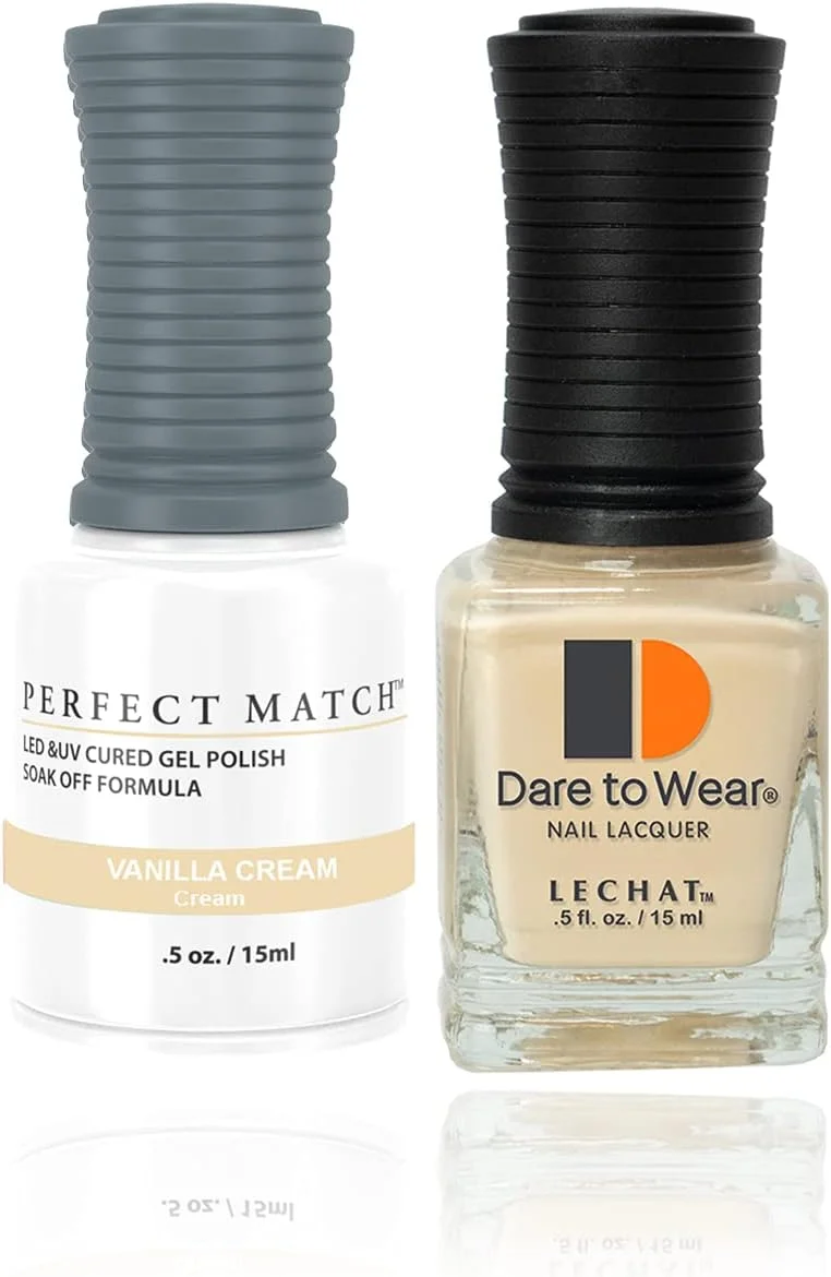 لاک ژل ژلیش، لاک ناخن ژلیش یو وی ال ای دی، لاک ژل مانیکور ناخن، ست لاک ژل طراحی ناخن، ریموور ژل مانیکور ناخن، کرم وانیلی PMS274