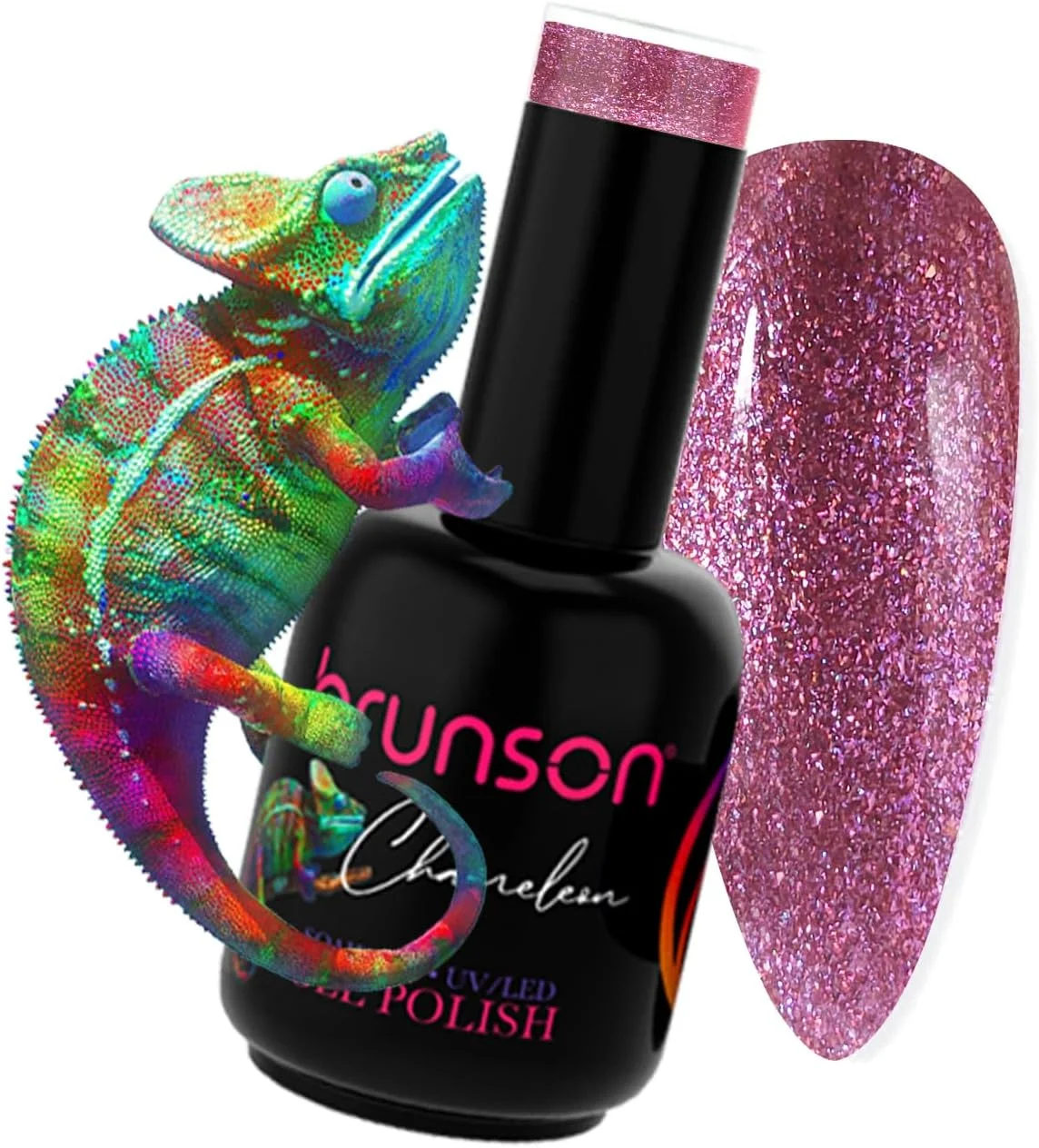 لاک ژل هوشمند ناخن برانسون، لاک ژل ناخن خیس شده، لاک ژل ناخن UV/LED، لاک ژل ناخن آفتاب پرست با ماندگاری طولانی، ست لاک ژل مانیکور با درخشش بالا P6030B