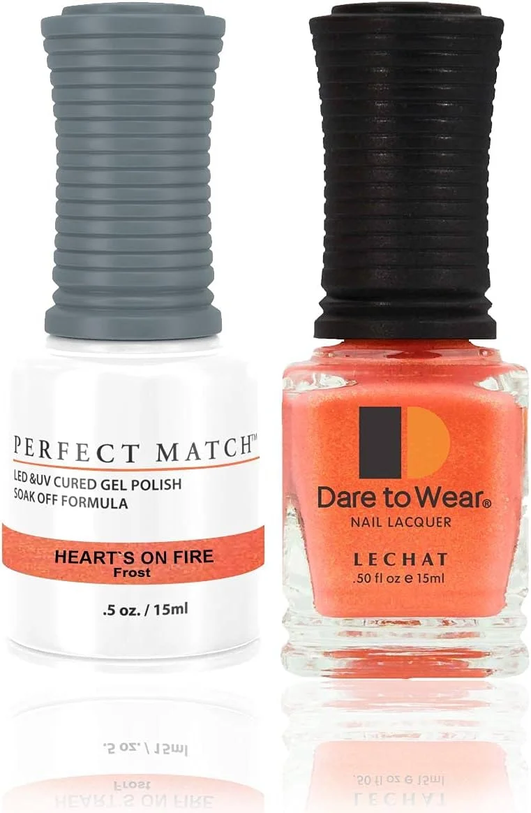 کیت لاک ژل طراحی محبوب ناخن، ست مانیکور ژلی در خانه، لاک ژل خیساندنی، لاک ژل LED UV، مانیکور ژلی LED UV برای خانه و سالن، ست لاک ژل LED UV، قلب آتشین PMS229