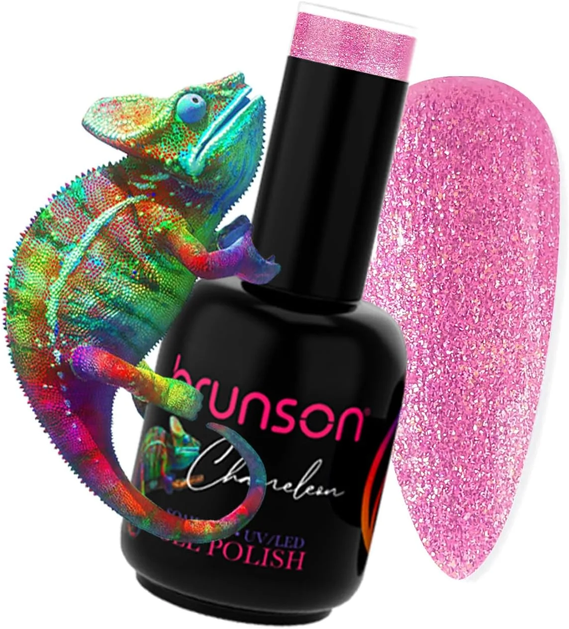 لاک ژل ناخن برانسون، لاک ژل با قابلیت خیساندن، مناسب لامپ UV/LED، ماندگاری طولانی، تغییر رنگی، مناسب مانیکور و خشک شدن سریع، براقیت بالا، ست لاک ژل مانیکور P6038B