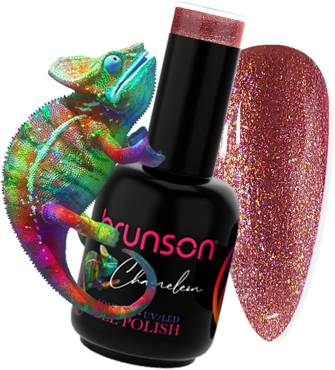 لاک ژل ناخن برانسون، لاک ژل ناخن با قابلیت خیساندن، مناسب لامپ UV/LED، لاک ژل ناخن آفتاب‌پرست با ماندگاری طولانی، مناسب مانیکور و خشک‌کردن، ست لاک ژل ناخن براق برای مانیکور مدل P6029B