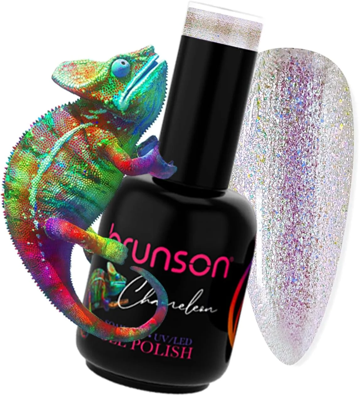 لاک ژل ناخن برونسون 15 میلی لیتر، لاک ژل اکلیلی UV LED برای طراحی ناخن، مناسب استفاده در سالن و منزل، لاک ژل مانیکور، لاک ناخن تابستانی P6008B