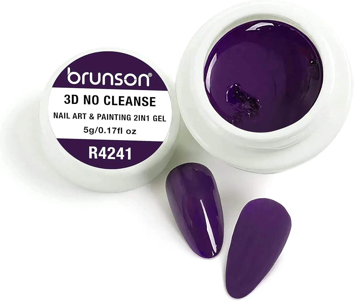 ست لاک ژل ناخن LED UV برونسون، مناسب برای مانیکور، طراحی ناخن نیمه دائمی، رنگ خالص