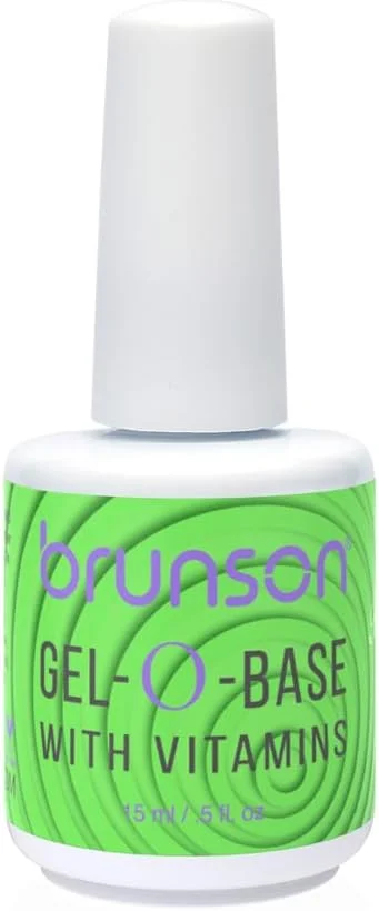 ژل پایه ناخن برانسون، لایه پایه با ویتامین ها، لاک ژل پایه شفاف، ژل ویتامین برای ناخن در بطری 15 میلی لیتر