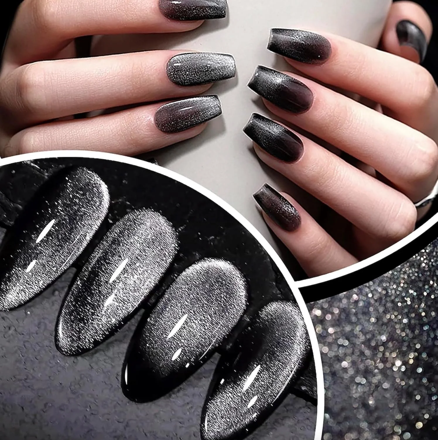 لاک ژل چشم گربه ای نقره ای برانسون – ژل تاپ کروم مغناطیسی UV/LED | خیساندن آسان با ماندگاری طولانی | طراحی ناخن با جلوه کهکشانی | مانیکور DIY با کیفیت سالن | ژل مگنتی چشم گربه ای برای ناخن BSCTG01