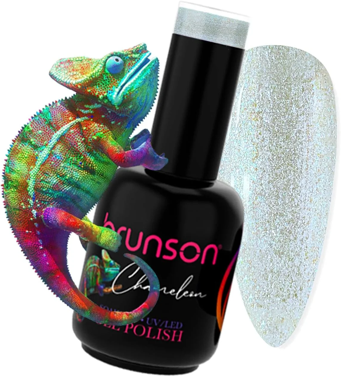 brunson Gel Nail Polish 15ml Soak Off UV LED Glitter Gel Nail Polish for Nail Art Salon DIY at Home Starter Gel Polish Manicure Summer Nail Polish P6009B