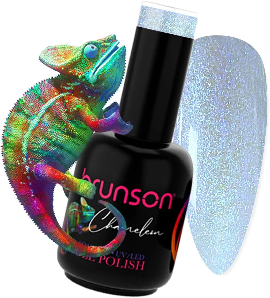 brunson Gel Nail Polish,15ML Soak Off Sparkle Nail Gel Polish Nail Art Manicure Salon - quality Shimmer Gel Polish P6015B