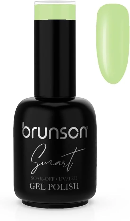 لاک ژل ناخن برونسون 18 میلی لیتر – لاک ژل یو وی ال ای دی با ماندگاری طولانی برای مانیکور حرفه ای و خانگی – براق، مقاوم در برابر لب پر شدن، استفاده آسان