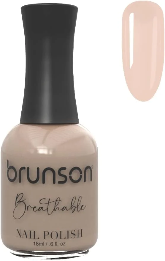 لاک ناخن قابل تنفس برانسون، لاک ناخن دوستدار وضو، خشک شدن سریع، وگان، ماندگاری طولانی اما به راحتی جدا می شود و سازگار با محیط زیست، براق، پایه آب، لاک ناخن 18 میلی لیتر BH331