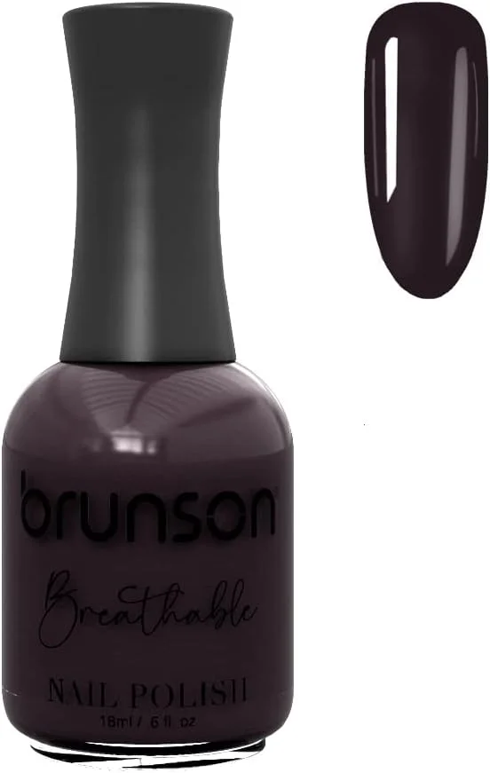 لاک ناخن گیاهی برونسون، قابل تنفس، نفوذپذیر به آب و هوا برای ناخن های سالم | لاک ناخن حلال 18 میلی لیتر BH106