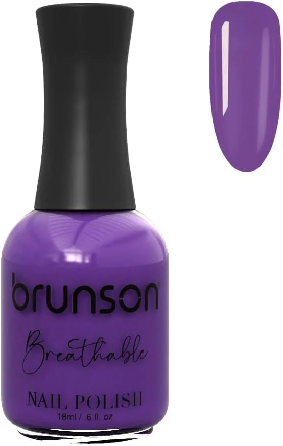 لاک ناخن گیاهی برونسون، قابل تنفس، نفوذپذیر به آب و هوا برای ناخن های سالم | لاک ناخن حلال 18 میلی لیتر BH141