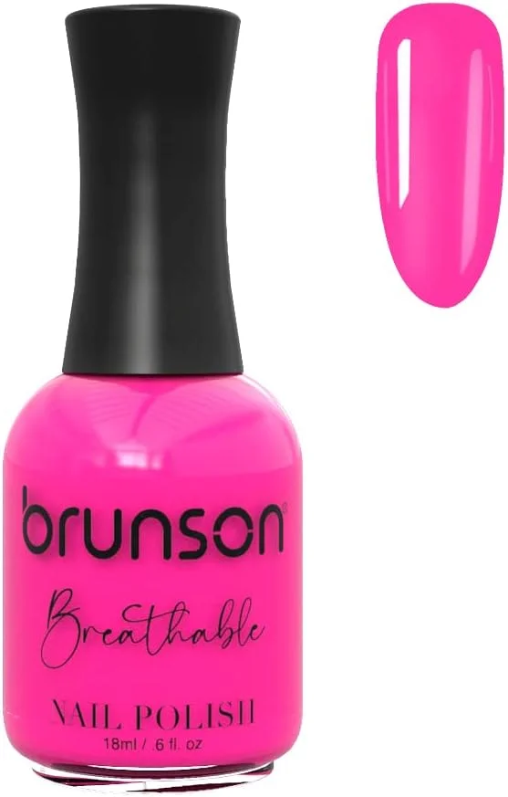 لاک ناخن گیاهی برونسون، قابل نفوذ آب و هوا برای ناخن های سالم | لاک ناخن حلال 18 میلی لیتر BH112