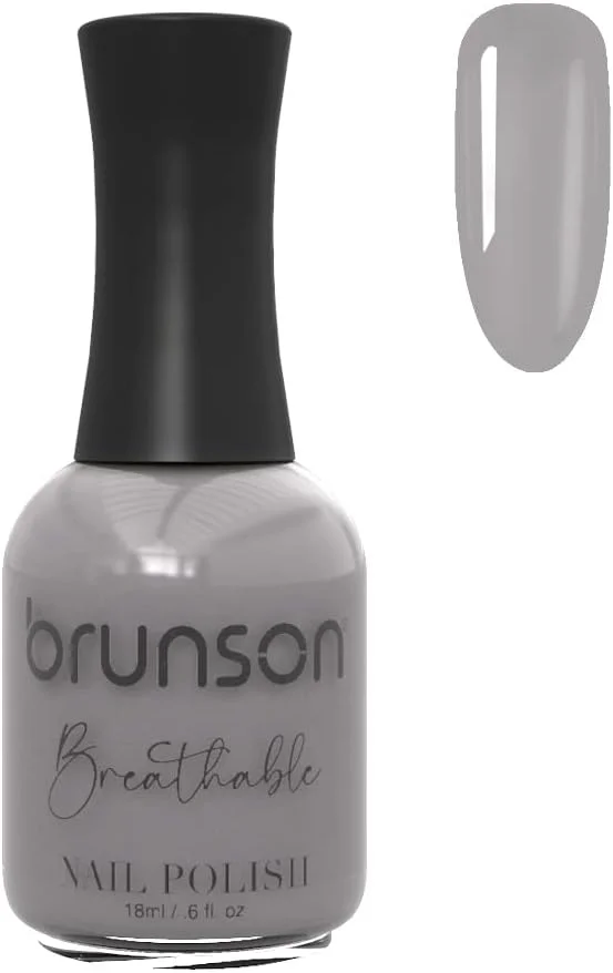 لاک ناخن قابل تنفس برونسون، لاک ناخن حلال، مناسب وضو، خشک شدن سریع، وگان، ماندگاری طولانی، لایه برداری آسان و سازگار با محیط زیست، براق، پایه آب، لاک ناخن 18 میلی لیتر BH243