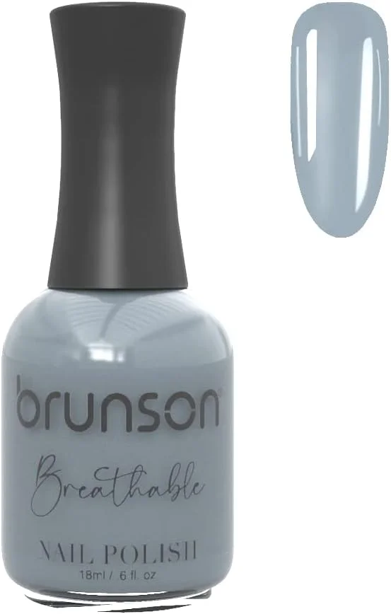 لاک ناخن قابل تنفس برونسون، لاک ناخن دوستدار وضو، خشک شدن سریع، وگان، ماندگاری طولانی اما به راحتی جدا می شود و سازگار با محیط زیست، براق، پایه آب، لاک ناخن 18 میلی لیتر BH345