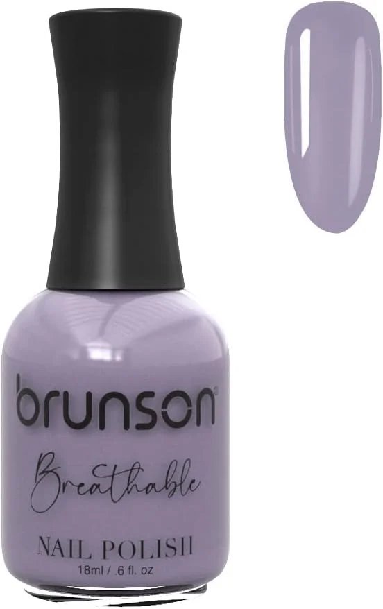 لاک ناخن گیاهی برانسون با قابلیت تنفس، نفوذپذیر در برابر آب و هوا برای ناخن های سالم | لاک ناخن حلال 18 میلی لیتر BH146