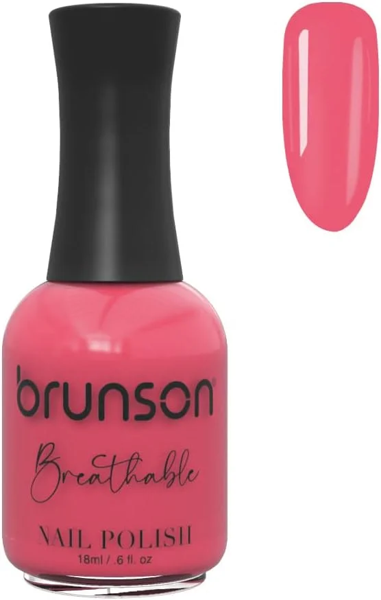 لاک ناخن قابل تنفس برونسون، لاک ناخن حلال، مناسب وضو، خشک شدن سریع، وگان، ماندگاری طولانی اما به راحتی جدا می شود، سازگار با محیط زیست، ارگانیک، براق، پایه آب، لاک ناخن 18 میلی لیتر BH116