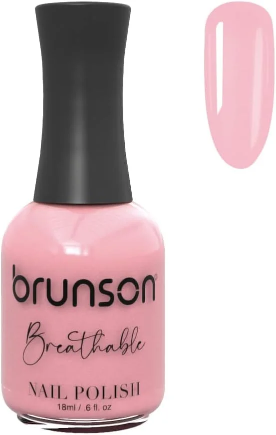 لاک ناخن قابل تنفس برونسون، لاک ناخن حلال، مناسب وضو، خشک شدن سریع، وگان، ماندگاری طولانی اما به راحتی جدا می شود و سازگار با محیط زیست، براق، پایه آب، لاک ناخن 18 میلی لیتر BH401