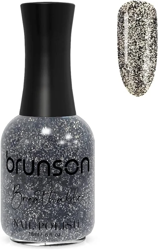 لاک ناخن قابل تنفس برونسون، لاک ناخن حلال، مناسب وضو، خشک شدن سریع، وگان، ماندگاری طولانی اما به راحتی جدا می شود، سازگار با محیط زیست، ارگانیک، براق، پایه آب، لاک ناخن 18 میلی لیتر BH249