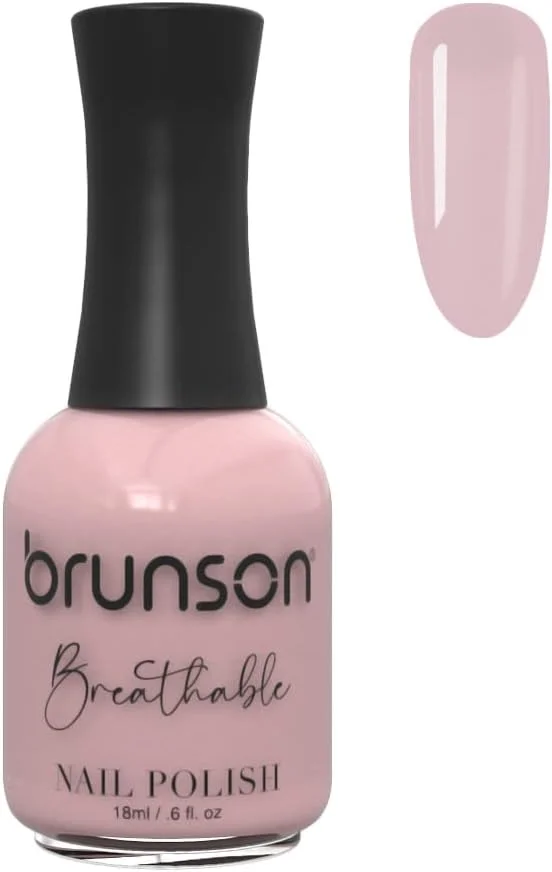 لاک ناخن قابل تنفس برونسون، لاک ناخن حلال، سازگار با وضو، خشک شدن سریع، وگان، ماندگاری طولانی اما به راحتی جدا می شود و لاک ناخن براق و سازگار با محیط زیست بر پایه آب 18 میلی لیتر BH399
